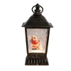 Antique Lantern With Led Light Up Santa Scene