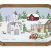 Church With House And Truck Christmas Wall Decor