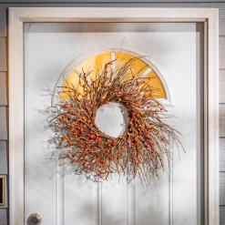 Dried Twig And Fall Berries Wreath
