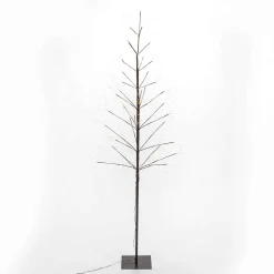 7 Foot Tall Brown Glowing Lighted Tree, Micro Leds