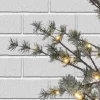 7 Foot Tall Icy Pine Winter Lighted Tree, Warm White Leds