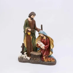 3 Foot Tall Lighted Christmas Manger Nativity Scene With Timer