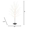 4 Foot Tall Pre Lit Tree, 150 Warm White Micro Leds