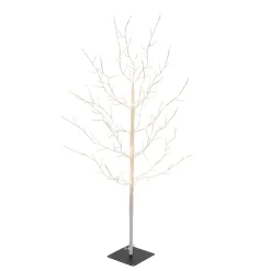 4 Foot Tall Pre Lit Tree, 150 Warm White Micro Leds