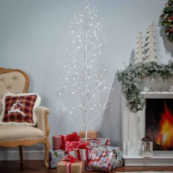 6 Ft Tall Birch Tree With 588 Leds, Multifunction Adapter