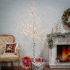 7 Ft Tall Birch Tree With 250 Warm Led Lights, Holiday Decor