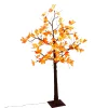 4Ft. Tall Electric Lighted Maple Leaf Tree With 48 Warm White Micro Led Lights