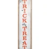 4 Ft Tall Trick Or Treat Halloween Porch Sign, Outdoor Decor