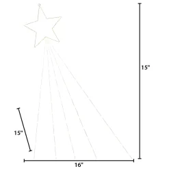 15-Inch Diameter Electric Shooting Star With Five Lighted Tails
