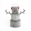 24-Inch-High Metal Snowman Figurine