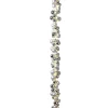 58.5-Inch Long Electric Silver Lighted Ornament Strung Garland