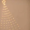 5-In D Electric Shooting Star With 30 Warm White Led Lights & Seven 7' Tails With 21 Led Lights
