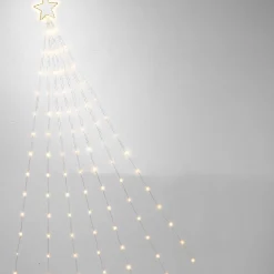 5-In D Electric Shooting Star With 30 Warm White Led Lights & Seven 7' Tails With 21 Led Lights
