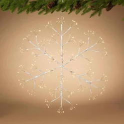 24 In Firecracker Led Snowflake, Outdoor Holiday Decor