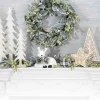 16-In H Battery- Operated Lighted Metal And Laser Cut Wood Tree