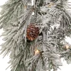 Kurt Adler 9-Foot Pre-Lit Clear Incandescent Flocked Garland