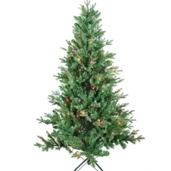 Kurt Adler 5-Foot Pre-Lit Multi-Color Incandescent Jackson Pine Tree
