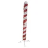 Kurt Adler 6-Foot Pre-Lit Red And White Led Tinsel Candy Cane