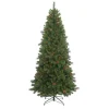 Kurt Adler 7.5-Foot Slim Pre-Lit Multi-Color Burlington Tree
