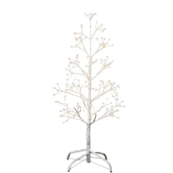 Kurt Adler 3-Foot White Birch Tree With Warm White Led 8 Function Lights
