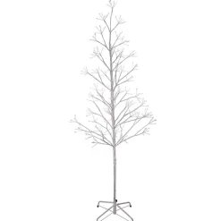Kurt Adler 5-Foot White Birch Twig Tree With Multi-Color 8-Function Lights