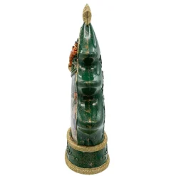 Kurt Adler 11.25-Inch Battery Operated Water Snowman Tree With Santa Sleigh