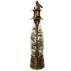 Kurt Adler 15-Inch Battery-Operated Lit Christmas Village Water Lantern