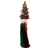 Kurt Adler 24-Inch Battery-Operated Hollywood Red And Dark Green Nutcracker With Led Hat