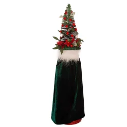Kurt Adler 24-Inch Battery-Operated Hollywood Red And Dark Green Nutcracker With Led Hat