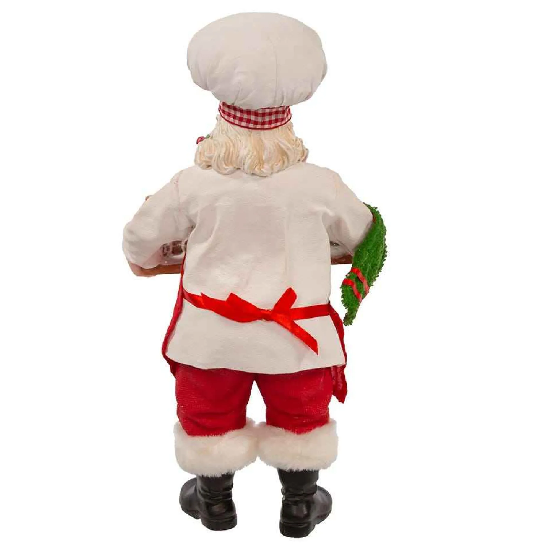 Kurt Adler 11-Inch Fabriche Santa With Gingerbread Train