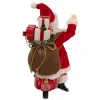 Kurt Adler 10-Inch Fabriche Santa On Scooter