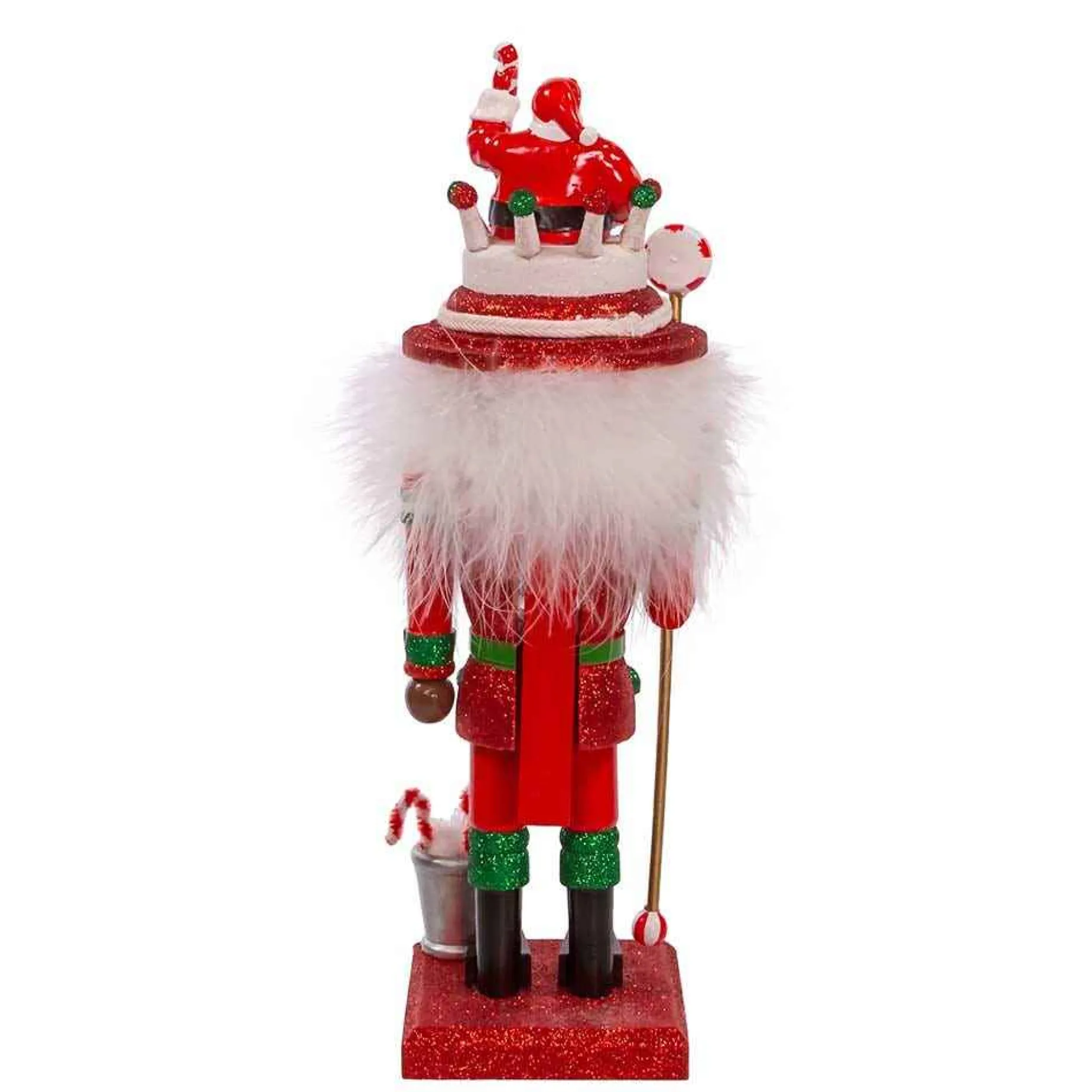 Kurt Adler 10-Inch Hollywood Black Nutcracker With Santa Hat