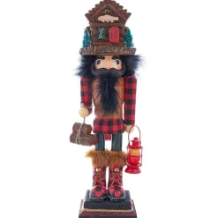 Kurt Adler 18-Inch Hollywood Lodge Nutcracker With Cabin Hat