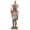 Kurt Adler 16-Inch Hollywood Platinum And Gold Glitter King Nutcracker