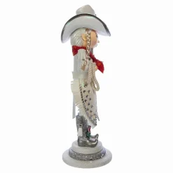 Kurt Adler 18-Inch Hollywood Rhinestone Cowgirl Nutcracker