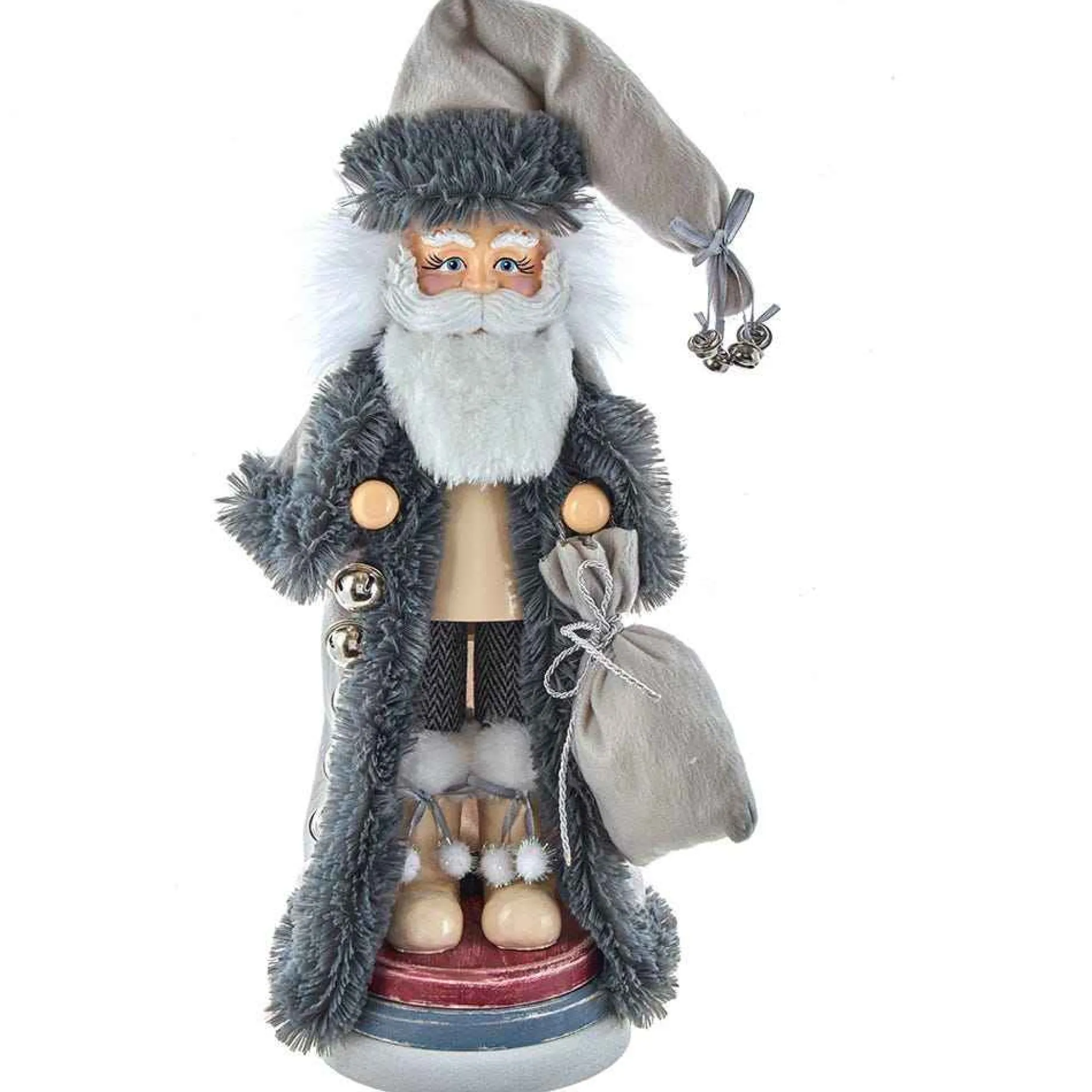 Kurt Adler 18-Inch Hollywood White And Gray Santa Nutcracker