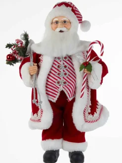 Kurt Adler 17.5-Inch Kringle Klaus Peppermint Santa