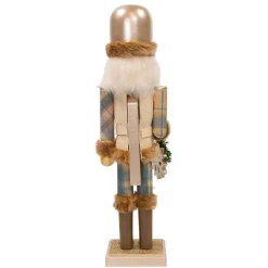 Kurt Adler 15-Inch Wooden Rustic Glamour Nutcracker