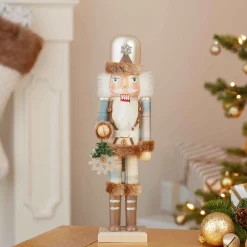 Kurt Adler 15-Inch Wooden Rustic Glamour Nutcracker