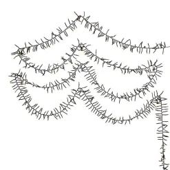 Kurt Adler 2000-Light 65-Foot Cluster Garland With Classic White Led Lights