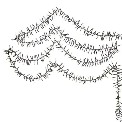 Kurt Adler 3000-Light 98-Foot Cluster Garland With Warm White Led Lights