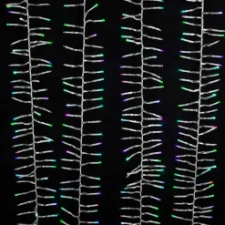 Kurt Adler 480-Light 15.7-Foot Rgb Led Connectable Cluster Garland