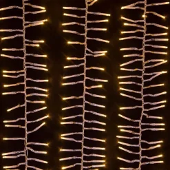 Kurt Adler 480-Light 15.7-Foot Warm White Led Connectable Cluster Garland