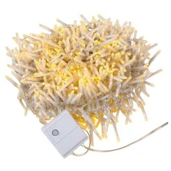 Kurt Adler 1000-Light 32.8-Foot Warm White Led Cluster Garland