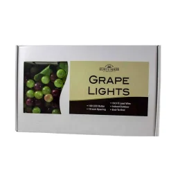 Kurt Adler 100-Light Green Led Grape Light Set With 5 Grape Bunches