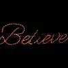 Led Believe Sign (Red) #Led-Belv200Rd
