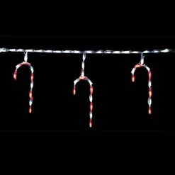 Led Candy Cane Freestyle Linkable -Set Of 12 #Led-Ccl44