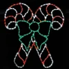 Led Double Candy Canes With Bow #Led-Ccb260 *Set Of 2*