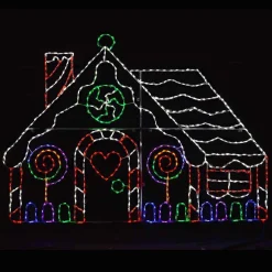 Led Gingerbread House #Led-Gbh