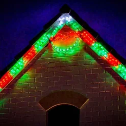 Led Peppermint Stick (Red/Green)- Set Of 12- #Led-Ps44Rg